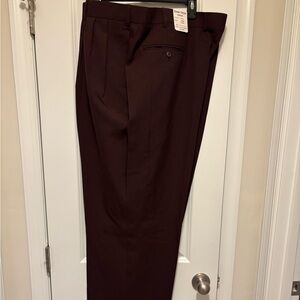Elegant Men's Burgundy Dress Pants